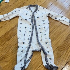 Ralph Lauren White and Navy Kids Footie